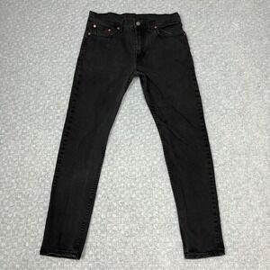 Levis 512 Jeans Mens 32x32 Black Slim Taper Stretch Denim Pants Everyday Casual
